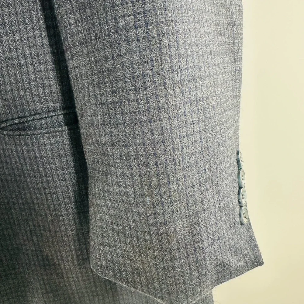 Franco‎ Lotti 2 Button Long Sleeve Classic Jacket Sport Blazer Blue Size 22 × 31